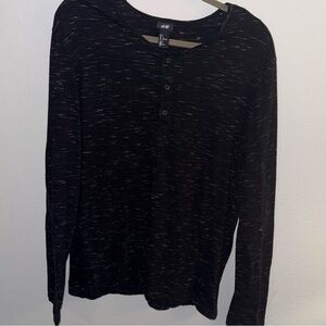 H&M Charcoal Long Sleeve Top